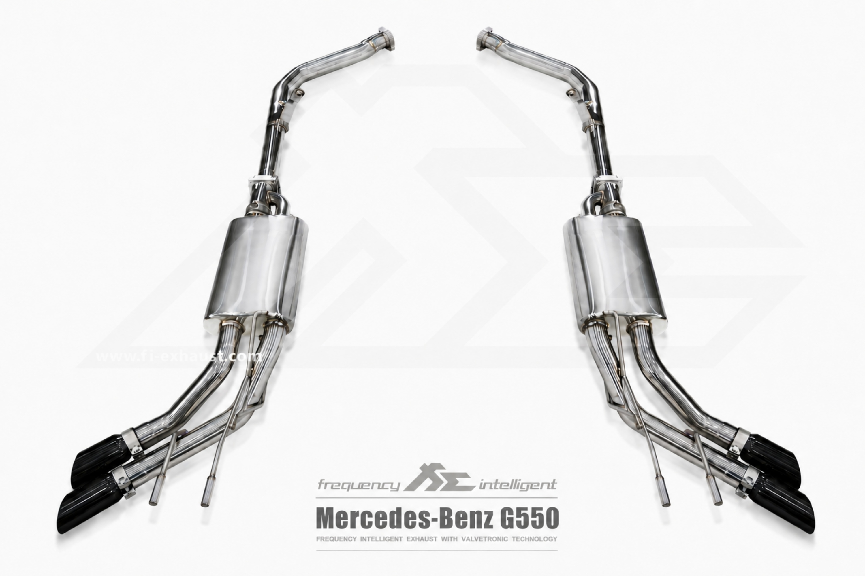 Mercedes-Benz W463 G550 EXHAUST 4x4 Quad Tips